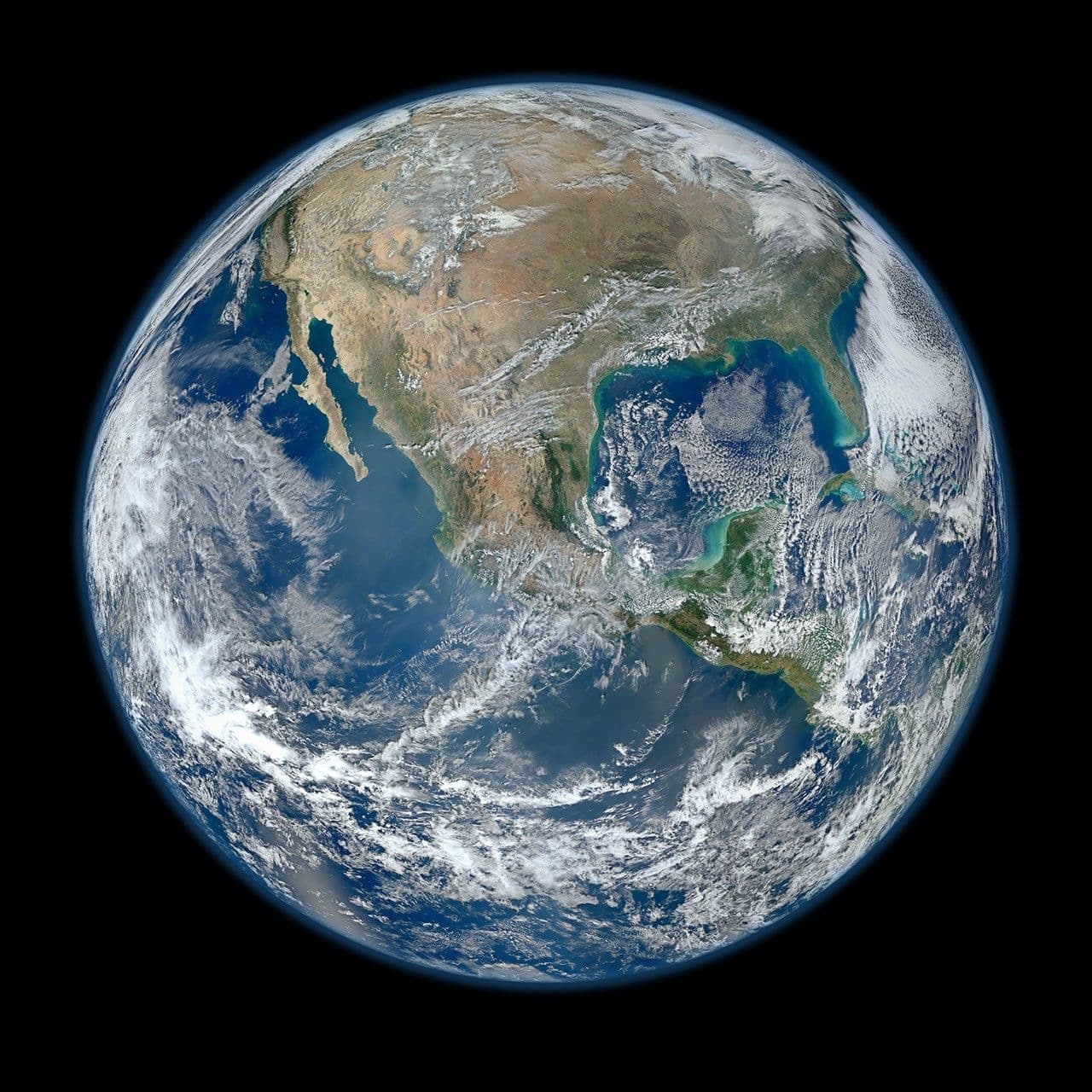 Full disk view of Earth
